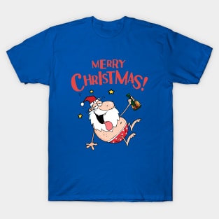 santa drunk T-Shirt